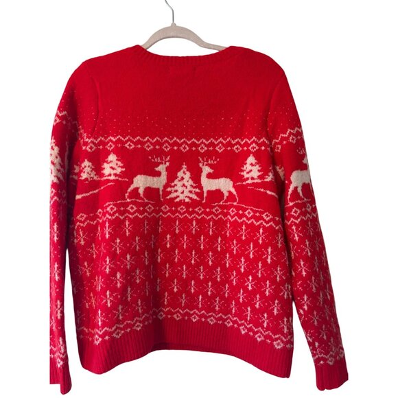 Cupcakes And Cashmere Reindeer Sweater Womens Christmas Pattern Winter Style - Picture 3 of 11